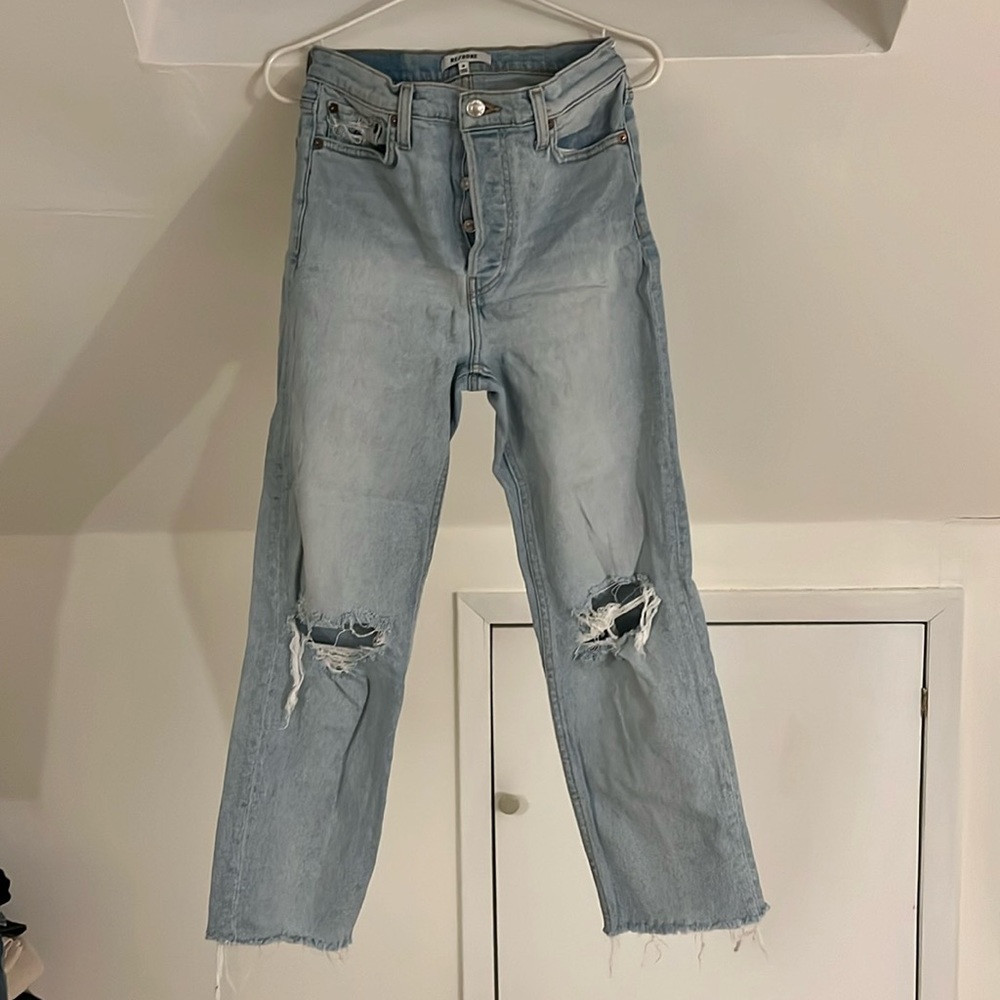 Re/Done 70s Stove Pipe Jean size 28